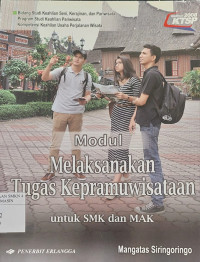 Image of Modul Melaksanakan tugas Kepariwisataan